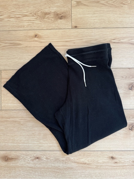 MATE the Label Pants - mate the label black wide leg waffle knit pants size small